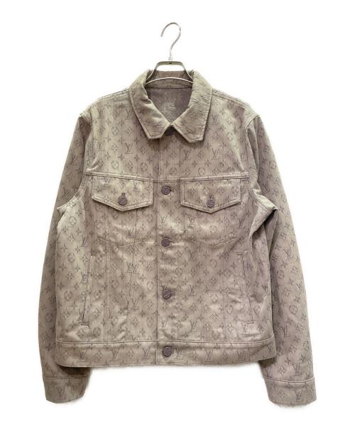 LOUIS VUITTON（ルイ ヴィトン）LOUIS VUITTON (ルイ ヴィトン) Monogram All-Over Denim Jacket モノグラム 総柄デニムジャケット/RM211Q QJQ HHA21W グレー サイズ:46の古着・服飾アイテム