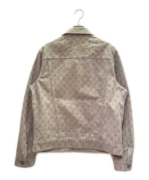LOUIS VUITTON（ルイ ヴィトン）LOUIS VUITTON (ルイ ヴィトン) Monogram All-Over Denim Jacket モノグラム 総柄デニムジャケット/RM211Q QJQ HHA21W グレー サイズ:46の古着・服飾アイテム