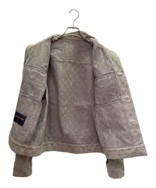 LOUIS VUITTON（ルイ ヴィトン）LOUIS VUITTON (ルイ ヴィトン) Monogram All-Over Denim Jacket モノグラム 総柄デニムジャケット/RM211Q QJQ HHA21W グレー サイズ:46の古着・服飾アイテム