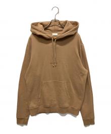 Saint Laurent Paris（サンローランパリ）の古着「logo print hoodie」｜キャメル