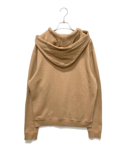 Saint Laurent Paris（サンローランパリ）Saint Laurent Paris (サンローランパリ) logo print hoodie キャメル サイズ:Lの古着・服飾アイテム