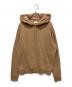 Saint Laurent Paris（サンローランパリ）の古着「logo print hoodie」｜キャメル