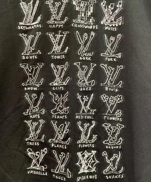 LOUIS VUITTON（ルイ ヴィトン）LOUIS VUITTON (ルイ ヴィトン) 21SS Cartoon LV Logo Short-Sleeve T-Shirt カートゥーン LVロゴ 半袖Tシャツ/HKY20W ブラック サイズ:Lの古着・服飾アイテム