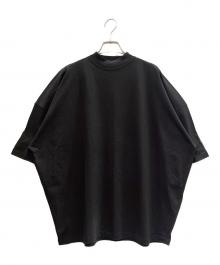JIL SANDER（ジルサンダー）の古着「Oversized Turtleneck T-Shirt オーバーサイズ ボトルネック Tシャツ/J21GC0005」｜ブラック
