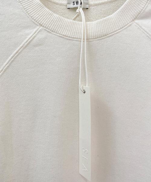 SEA（シー）SEA (シー) クルーネックスウェット ホワイト サイズ:Freeの古着・服飾アイテム
