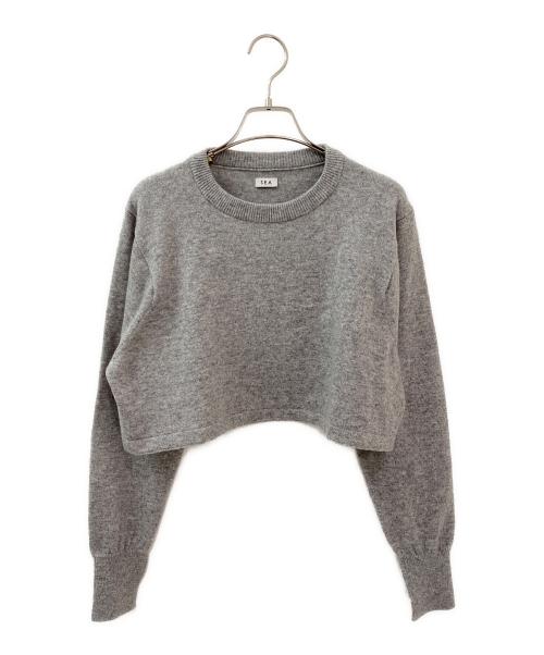 SEA（シー）SEA (シー) カシミヤショート丈ニット ライトグレー サイズ:Freeの古着・服飾アイテム
