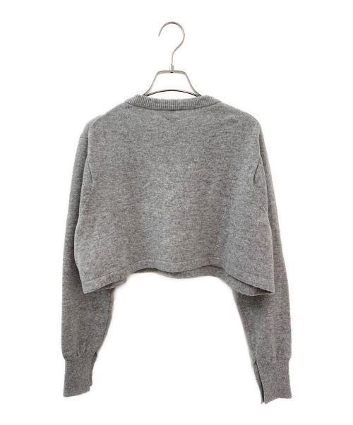 SEA（シー）SEA (シー) カシミヤショート丈ニット ライトグレー サイズ:Freeの古着・服飾アイテム