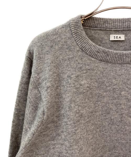 SEA（シー）SEA (シー) カシミヤショート丈ニット ライトグレー サイズ:Freeの古着・服飾アイテム