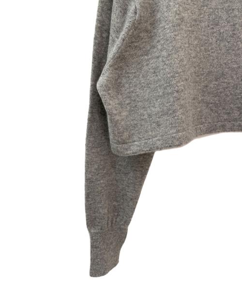 SEA（シー）SEA (シー) カシミヤショート丈ニット ライトグレー サイズ:Freeの古着・服飾アイテム