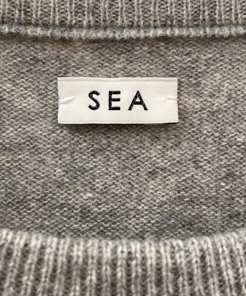 SEA（シー）SEA (シー) カシミヤショート丈ニット ライトグレー サイズ:Freeの古着・服飾アイテム
