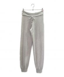 Cruciani（クルチアーニ）の古着「カシミヤイージーパンツ/Cashmere Easy Pants」｜ライトグレー