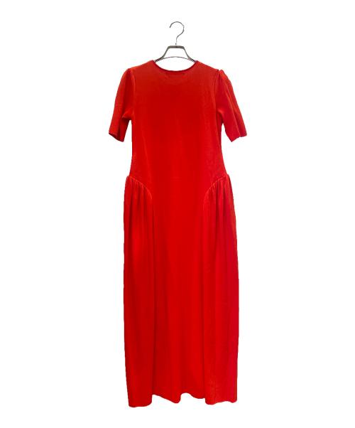 BORDERS at BALCONY（ボーダーズアットバルコニー）BORDERS at BALCONY (ボーダーズアットバルコニー) COCOON KNIT DRESS コクーン ニット ワンピース/BD2611-1K-20 レッド サイズ:38の古着・服飾アイテム