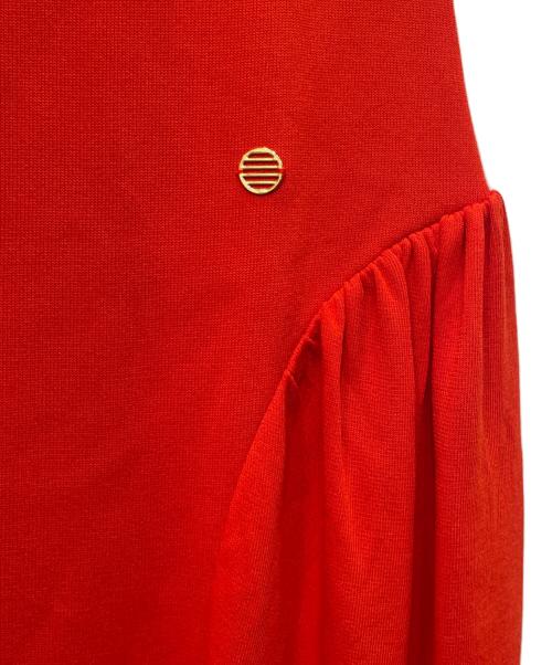 BORDERS at BALCONY（ボーダーズアットバルコニー）BORDERS at BALCONY (ボーダーズアットバルコニー) COCOON KNIT DRESS コクーン ニット ワンピース/BD2611-1K-20 レッド サイズ:38の古着・服飾アイテム