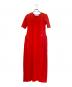 BORDERS at BALCONY（ボーダーズアットバルコニー）の古着「COCOON KNIT DRESS コクーン ニット ワンピース/BD2611-1K-20」｜レッド