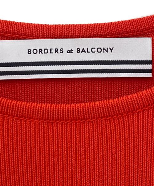 BORDERS at BALCONY（ボーダーズアットバルコニー）BORDERS at BALCONY (ボーダーズアットバルコニー) COCOON KNIT DRESS コクーン ニット ワンピース/BD2611-1K-20 レッド サイズ:38の古着・服飾アイテム
