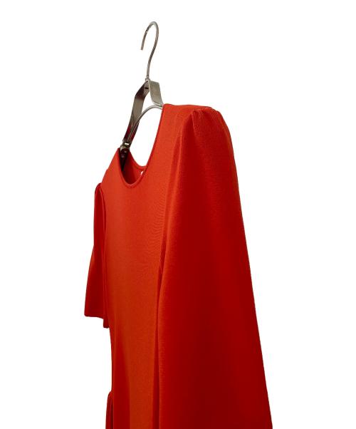 BORDERS at BALCONY（ボーダーズアットバルコニー）BORDERS at BALCONY (ボーダーズアットバルコニー) COCOON KNIT DRESS コクーン ニット ワンピース/BD2611-1K-20 レッド サイズ:38の古着・服飾アイテム