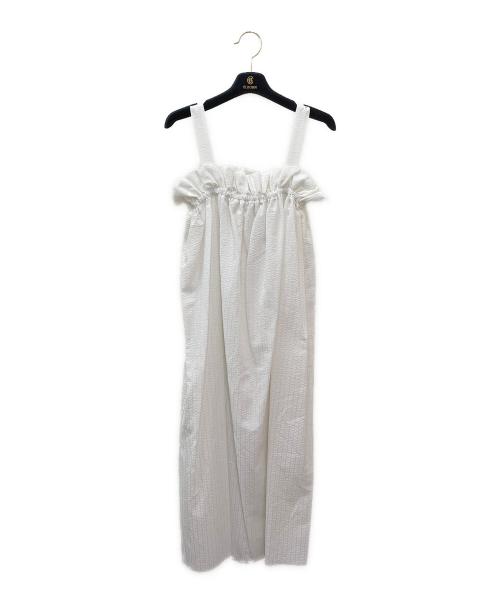 ELBORN（エルボルン）ELBORN (エルボルン) ノースリーブワンピース ホワイト サイズ:Freeの古着・服飾アイテム