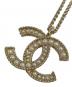 中古・古着 CHANEL (シャネル) CC Logo Reversible Necklace ココマーク リバーシブルネックレス/A86531 ゴールド：90000円