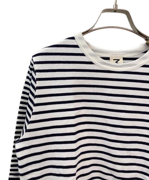 Malle（マル）Malle (マル) ボーダカットソー ブラック×ホワイト サイズ:Freeの古着・服飾アイテム