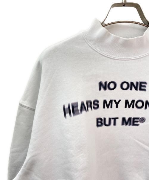 MSGM（エムエスジーエム）MSGM (エムエスジーエム) モックネックショート丈スウェット ホワイト サイズ:Mの古着・服飾アイテム