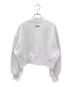 MSGM (エムエスジーエム) モックネックショート丈スウェット ホワイト サイズ:M：7000円