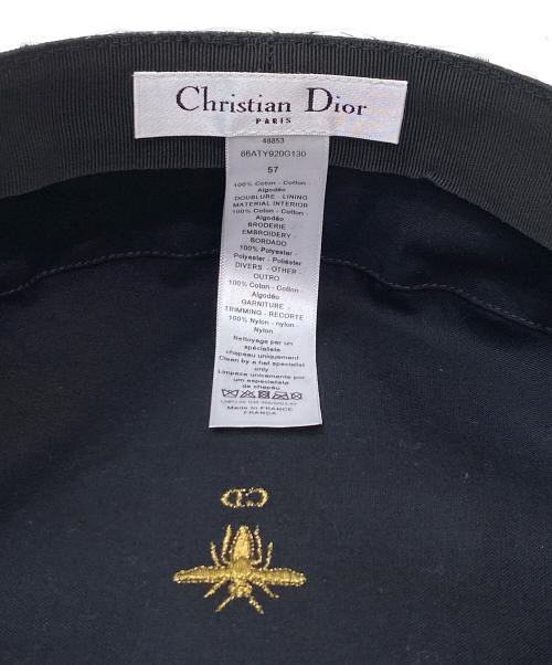 Christian Dior（クリスチャン ディオール）Christian Dior (クリスチャン ディオール) ベール付きキャスケット ブラックの古着・服飾アイテム