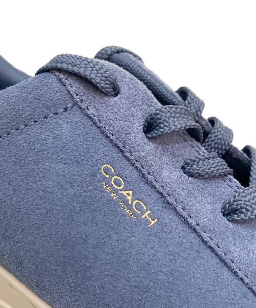 COACH（コーチ）COACH (コーチ) ハイラインレザースニーカー スカイブルー サイズ:39の古着・服飾アイテム