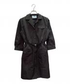 PRADAプラダ）の古着「PRADA Triangle Logo Cotton Shirt Dress」
