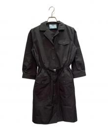 PRADA（プラダ）の古着「PRADA Triangle Logo Cotton Shirt Dress」