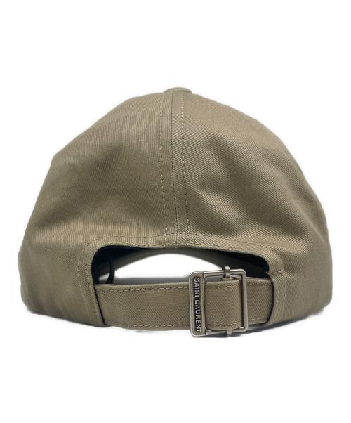 Saint Laurent Paris（サンローランパリ）Saint Laurent Paris (サンローランパリ) ロゴベースボールキャップ/Logo Baseball Cap/778063 3YP19 ベージュ サイズ:57の古着・服飾アイテム