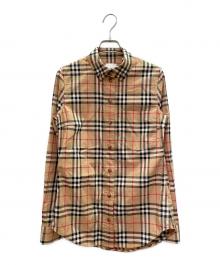 BURBERRY（バーバリー）の古着「Nova Check Long-Sleeve Shirt ノバチェック ロングスリーブシャツ/8022284」｜ベージュ
