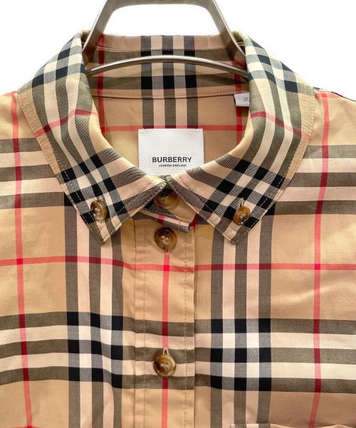 BURBERRY（バーバリー）BURBERRY (バーバリー) Nova Check Long-Sleeve Shirt ノバチェック ロングスリーブシャツ/8022284 ベージュ サイズ:32の古着・服飾アイテム