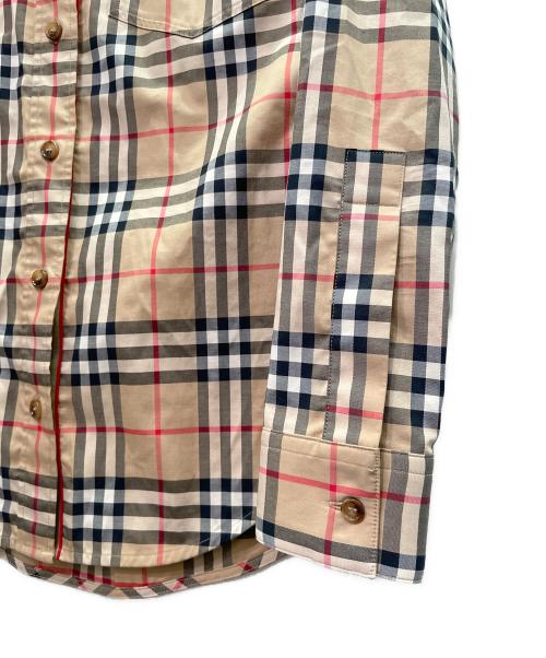 BURBERRY（バーバリー）BURBERRY (バーバリー) Nova Check Long-Sleeve Shirt ノバチェック ロングスリーブシャツ/8022284 ベージュ サイズ:32の古着・服飾アイテム