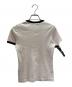 courreges (クレージュ) バックルディテール コットンTシャツ/Buckle-detail cotton t-shirt ライトベージュ サイズ:XS：17000円