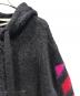 OFFWHITE (オフホワイト) モヘアニットジップアップパーカー ブラック サイズ:XS：30000円