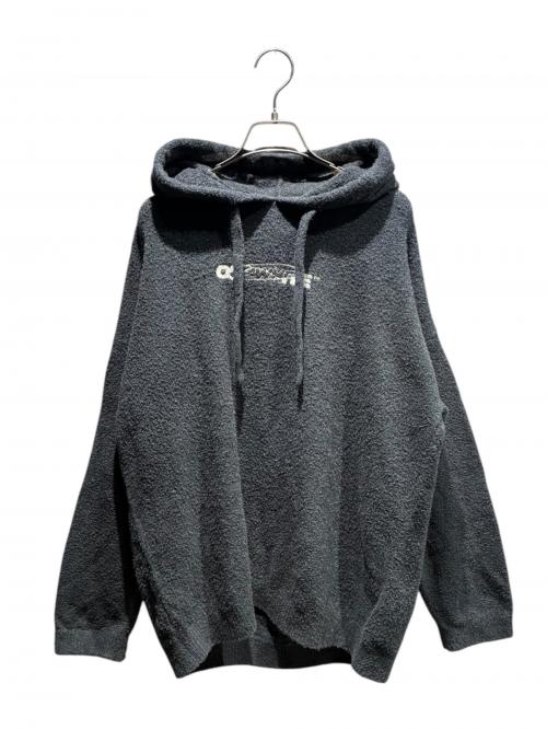 OFFWHITE（オフホワイト）OFFWHITE (オフホワイト) プルオーバーパーカー グレー サイズ:Lの古着・服飾アイテム