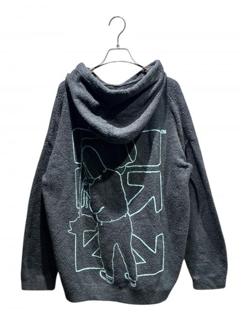 OFFWHITE（オフホワイト）OFFWHITE (オフホワイト) プルオーバーパーカー グレー サイズ:Lの古着・服飾アイテム