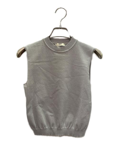FENDI（フェンディ）FENDI (フェンディ) Zucca Sheer Metallic Knit Sweater ズッカ柄 シースルーラメ サマーニット/FZY909 AA5I シルバー サイズ:38の古着・服飾アイテム