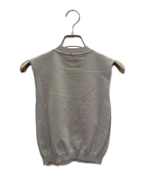 FENDI（フェンディ）FENDI (フェンディ) Zucca Sheer Metallic Knit Sweater ズッカ柄 シースルーラメ サマーニット/FZY909 AA5I シルバー サイズ:38の古着・服飾アイテム