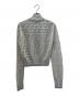 FENDI (フェンディ) Zucca Sheer Metallic Knit Sweater ズッカ柄 シースルーラメ サマーニット/FZY909 AA5I シルバー サイズ:38：60000円