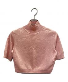 FENDI（フェンディ）の古着「Cropped Knit Sweater クロップドニット/FZX772 AJFE」｜ピンク