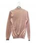 FENDI (フェンディ) Logo Pocket Silk Knit Sweater ポケットロゴ シルクニット/FZX621 AEPP ピンク サイズ:36：30000円