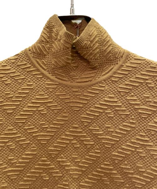 FENDI（フェンディ）FENDI (フェンディ) High-Neck Long-Sleeve Top ハイネック ロングスリーブ カットソー/FZX749 AGIR ブラウン サイズ:36の古着・服飾アイテム