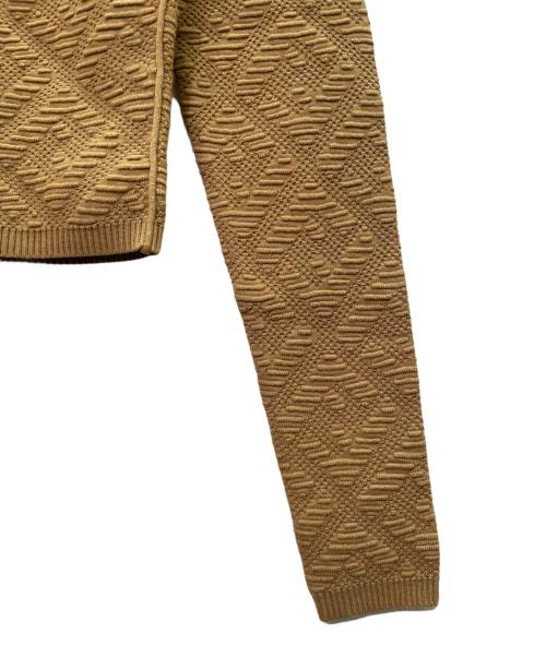 FENDI（フェンディ）FENDI (フェンディ) High-Neck Long-Sleeve Top ハイネック ロングスリーブ カットソー/FZX749 AGIR ブラウン サイズ:36の古着・服飾アイテム