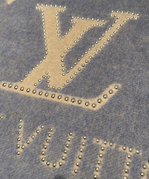 LOUIS VUITTON（ルイ ヴィトン）LOUIS VUITTON (ルイ ヴィトン) 大判カシミヤストール/	エシャルプ・レイキャビック スタッディ スカイブルーの古着・服飾アイテム