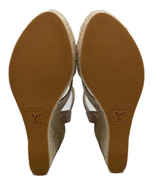 LOUIS VUITTON（ルイ ヴィトン）LOUIS VUITTON (ルイ ヴィトン) スターボード・ライン サンダル ベージュ サイズ:37の古着・服飾アイテム