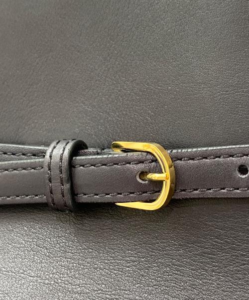 THE ROW（ザ ロウ）THE ROW (ザ ロウ) Margaux Belt 12 ブラック×バーガンディ サイズ:12の古着・服飾アイテム