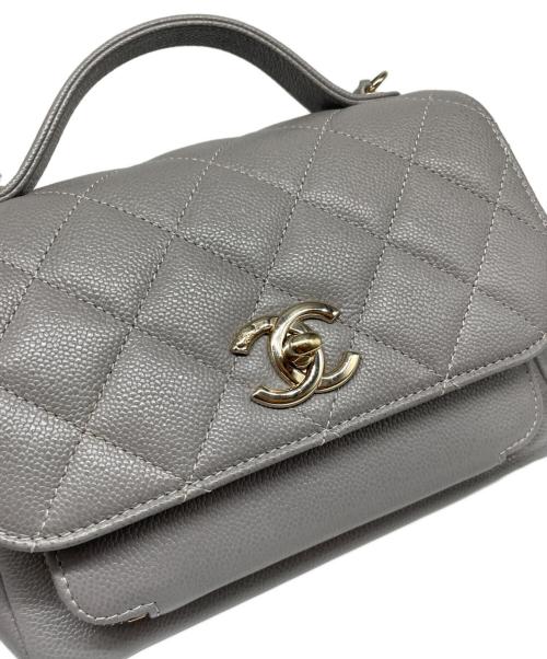 CHANEL（シャネル）CHANEL (シャネル) ビジネスアフィニティショルダーバッグ Business Affinity Shoulder Bag/A93749 ライトグレーの古着・服飾アイテム