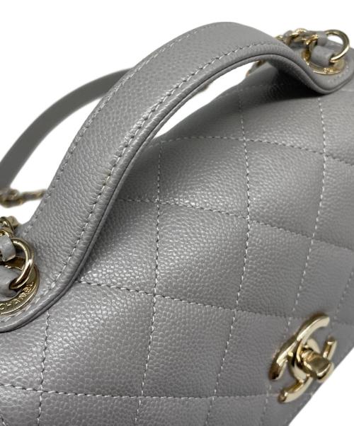 CHANEL（シャネル）CHANEL (シャネル) ビジネスアフィニティショルダーバッグ Business Affinity Shoulder Bag/A93749 ライトグレーの古着・服飾アイテム