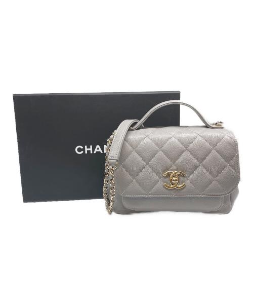 CHANEL（シャネル）CHANEL (シャネル) ビジネスアフィニティショルダーバッグ Business Affinity Shoulder Bag/A93749 ライトグレーの古着・服飾アイテム